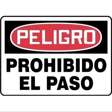 Accuform OSHA DANGER SAFETY SIGN NO SHMATR112VS SHMATR112VS